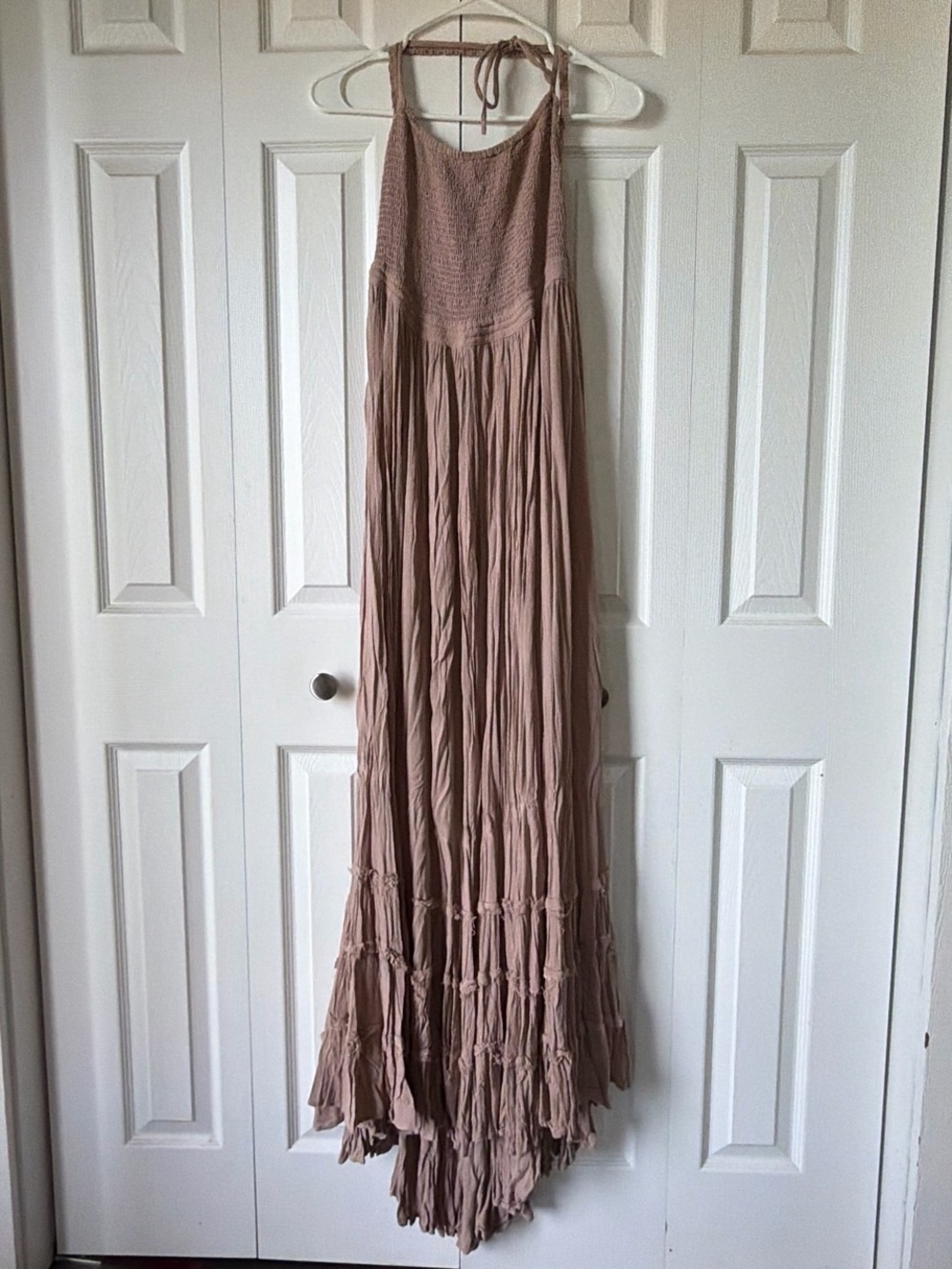 Free People Halter Tiered Maxi Dress